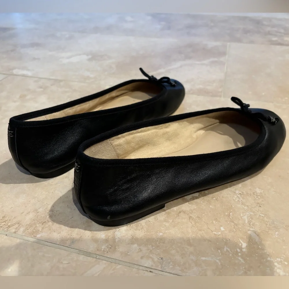 SAM EDELMAN Felicia Luxe Flat Black Leather, size 9Wide - Picture 9 of 12
